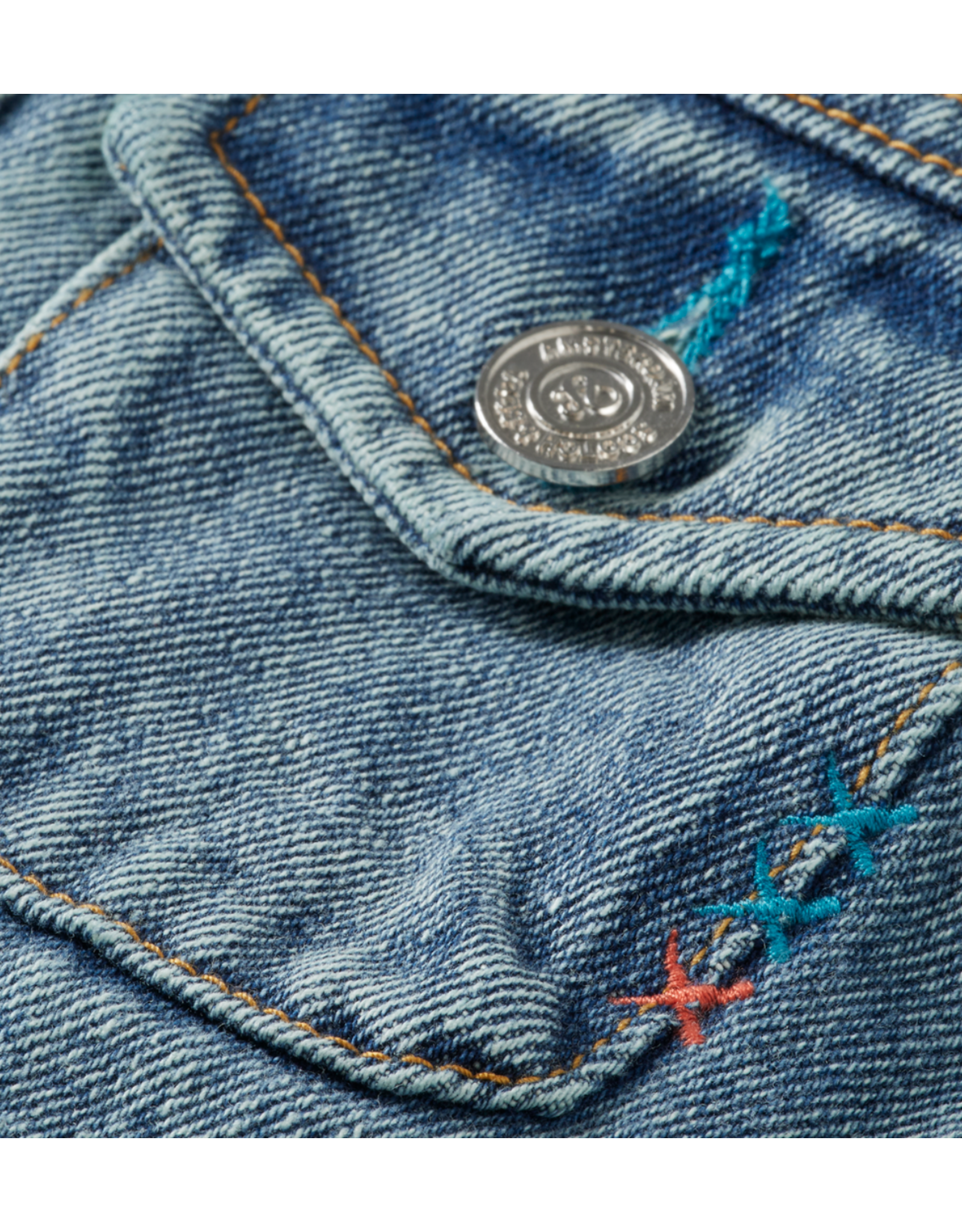 Scotch & Soda jeansjas gewatteerd teddy kraag