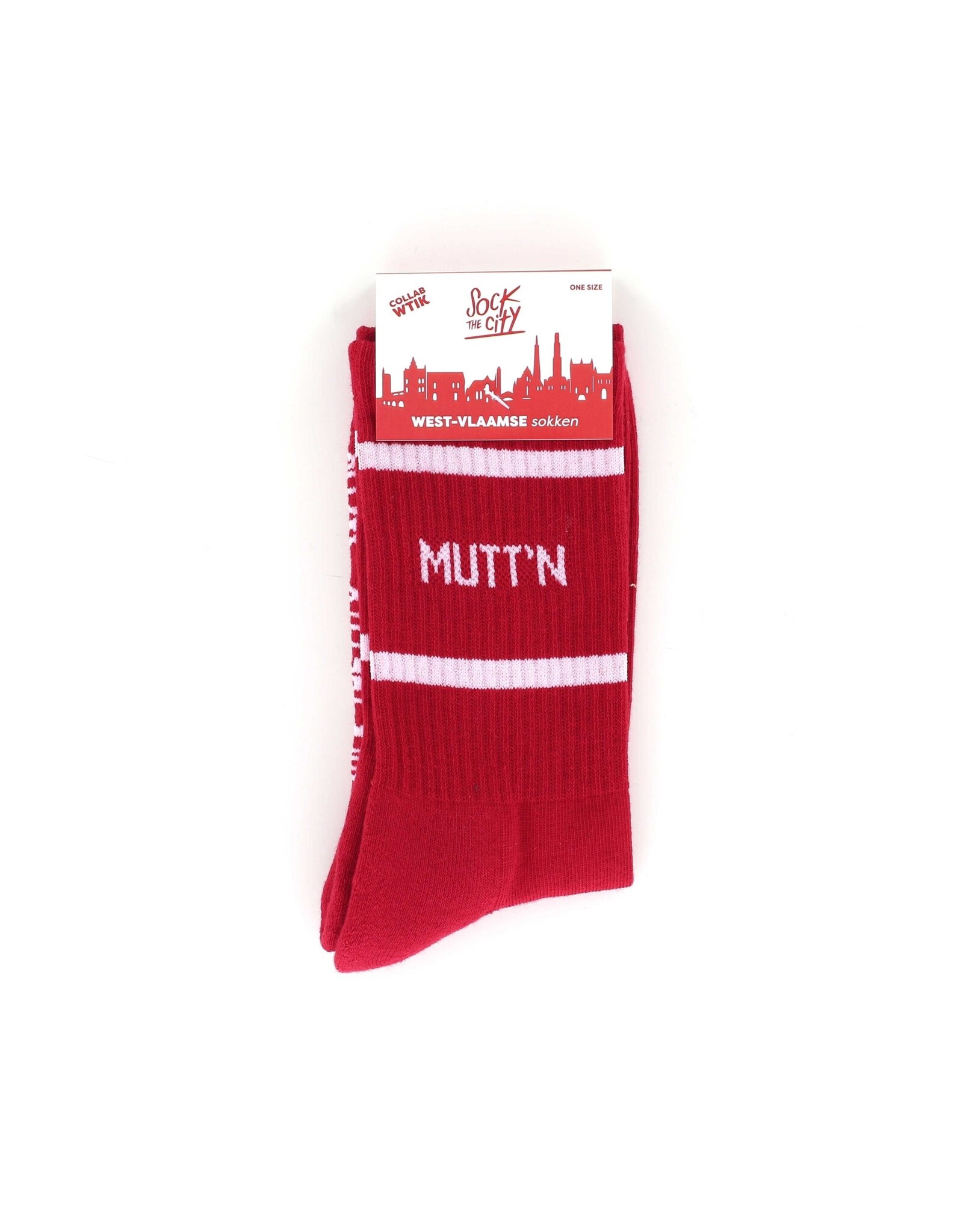 sock the city sportkousen MUTT'N rood one size