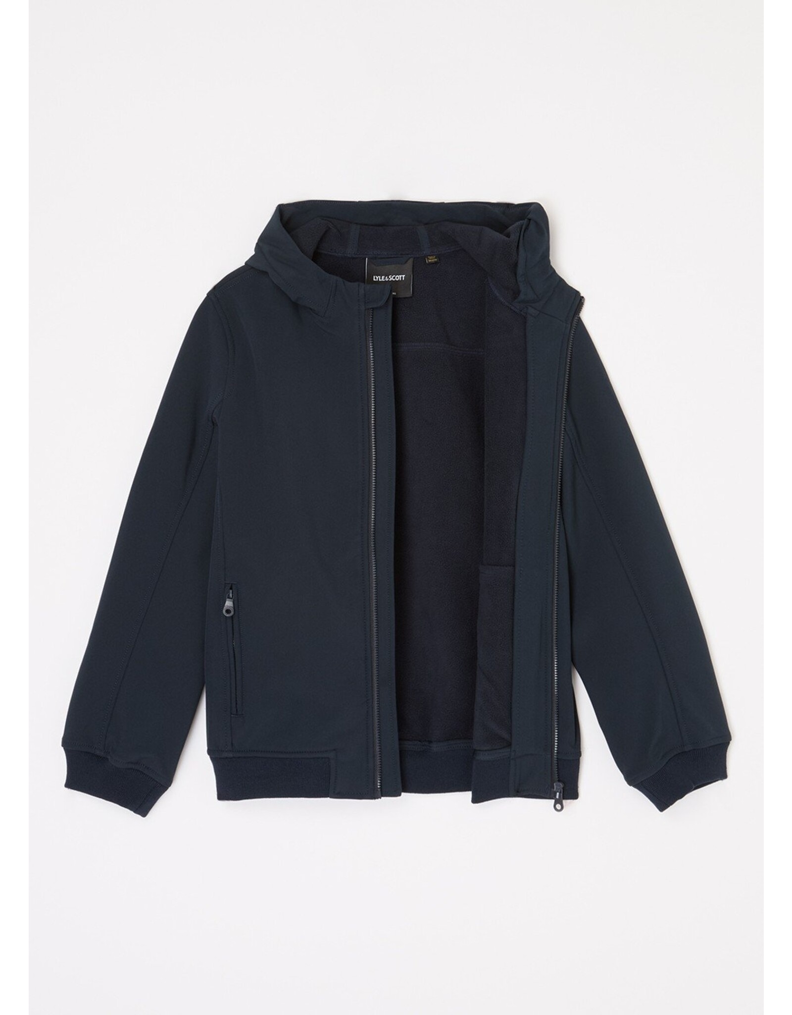 Lyle & Scott Soft shell hooded jacket dark navy