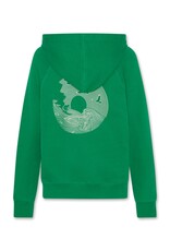 A076 clyde hoodie circles green