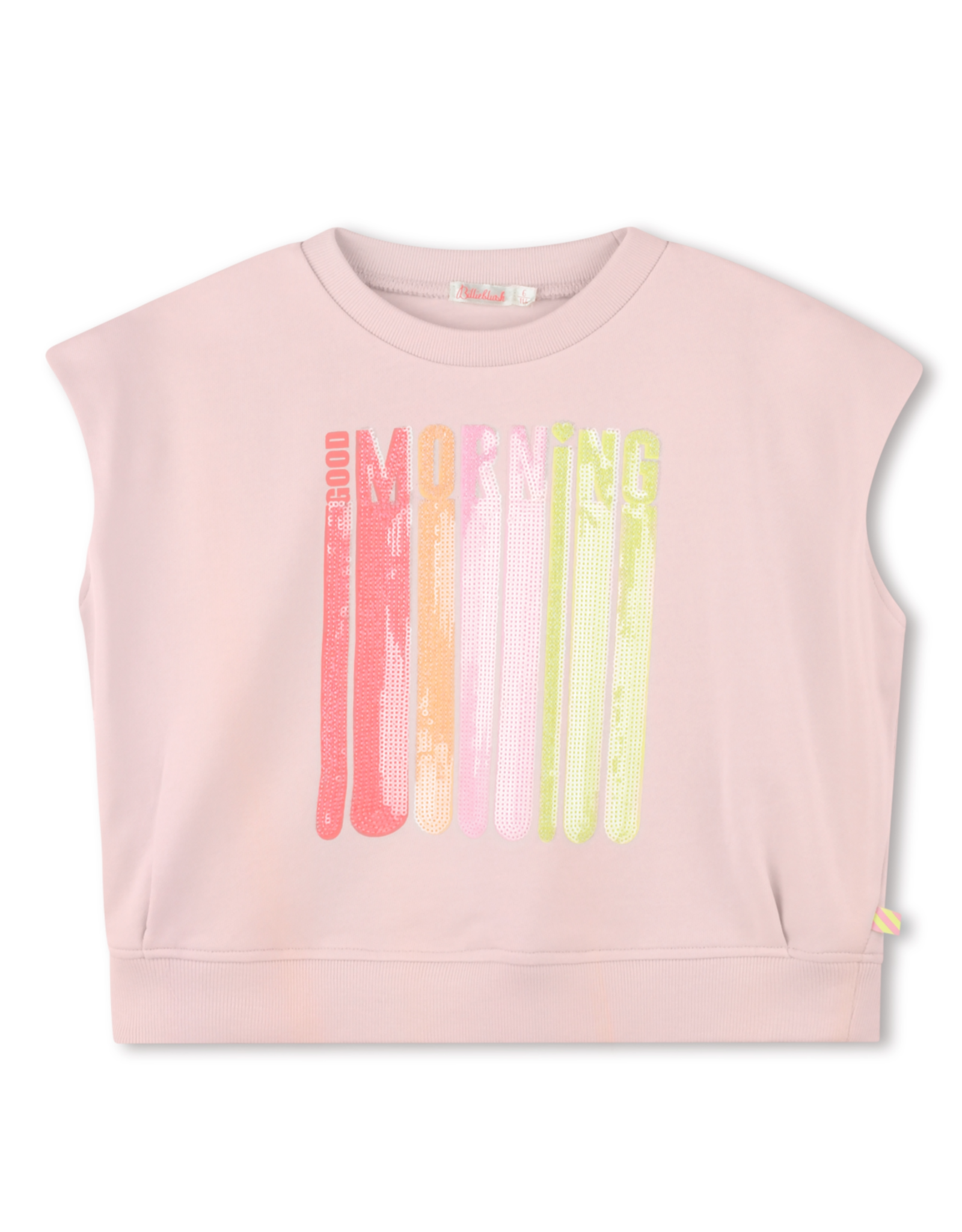 Billieblush sweater korte mouw lichtroze good morning