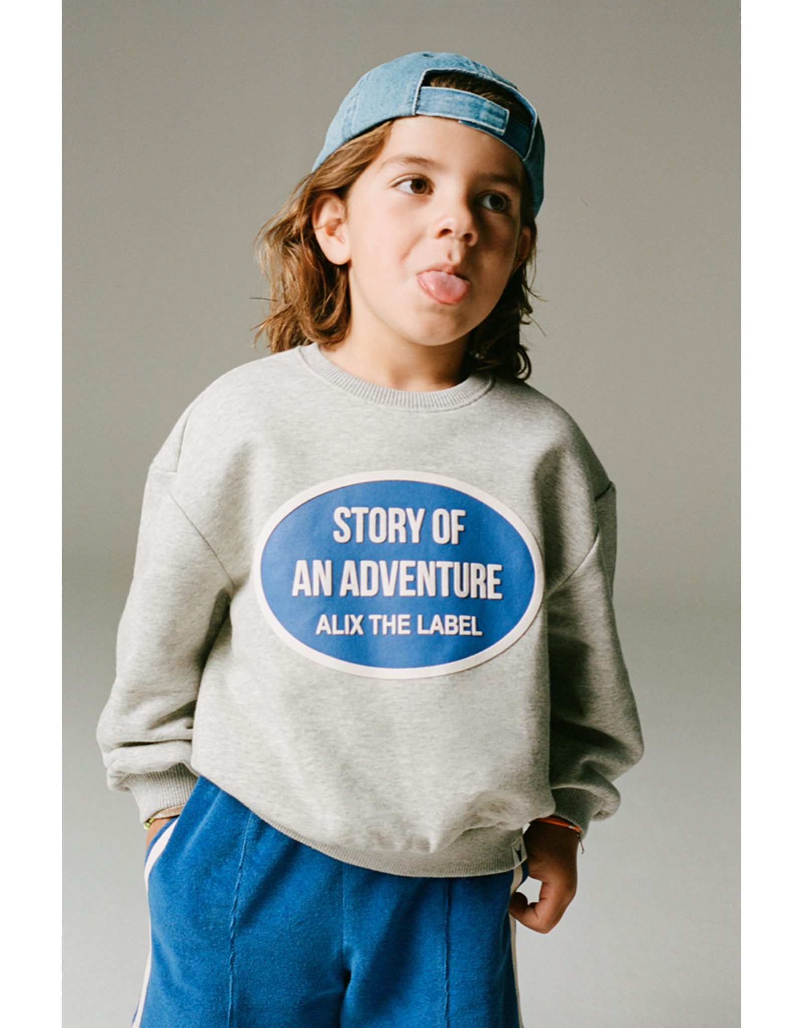 Alix mini sweater soft grey melange story of an adventure