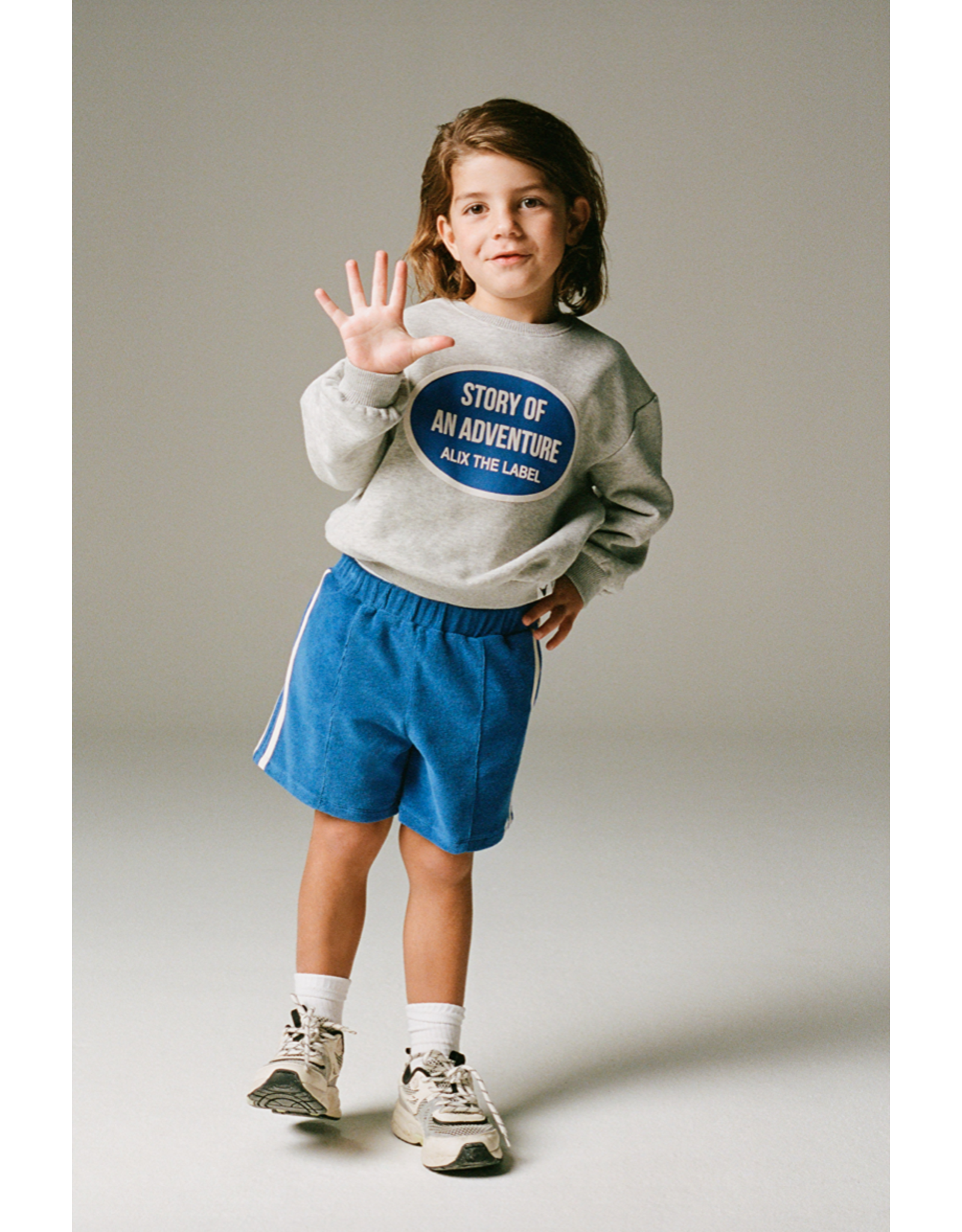 Alix mini sweater soft grey melange story of an adventure