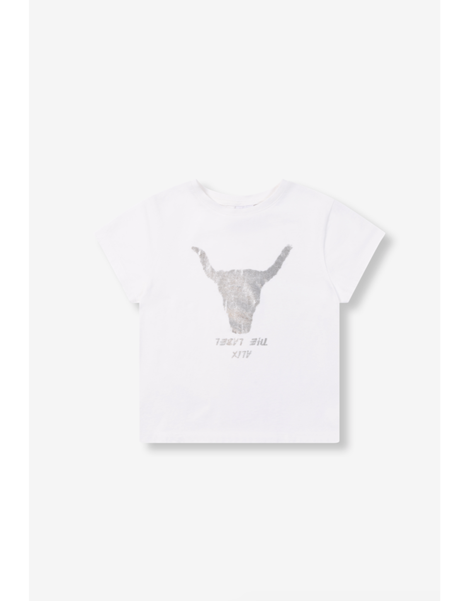 Alix mini t-shirt bull silver soft white
