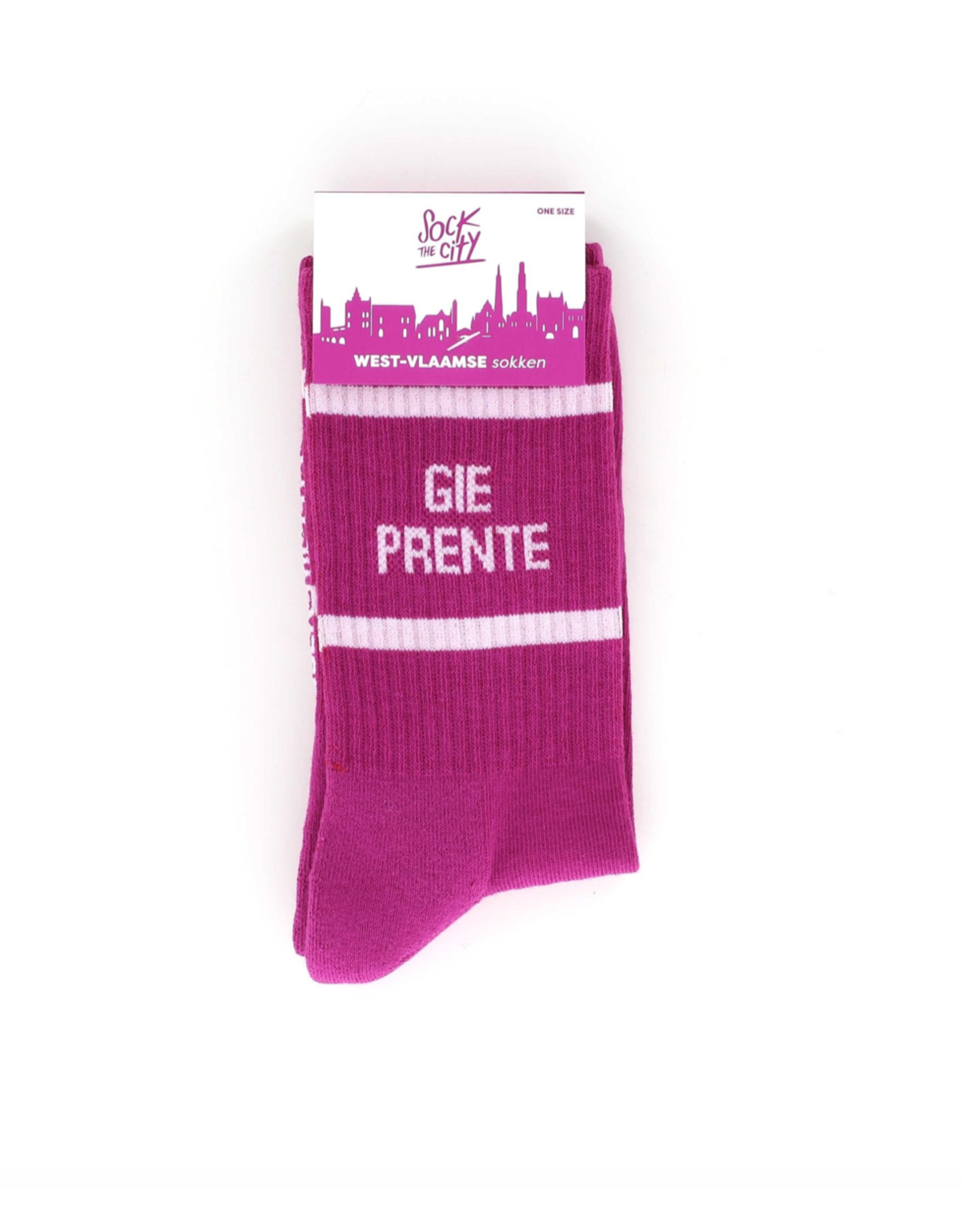 sock the city sportkousen GIE PRENTE fuchsia one size