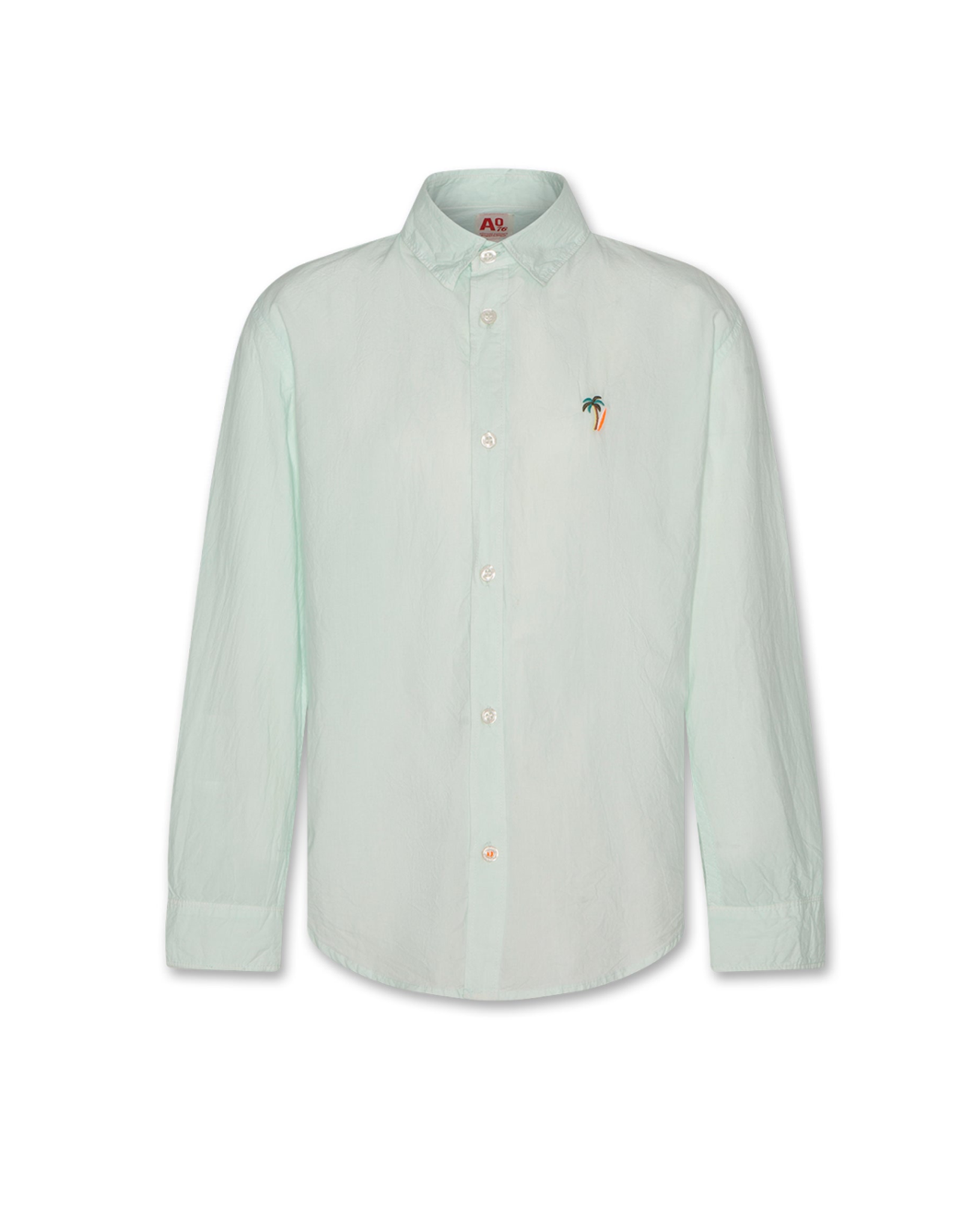 AO76 hemd Alan munt palmtree