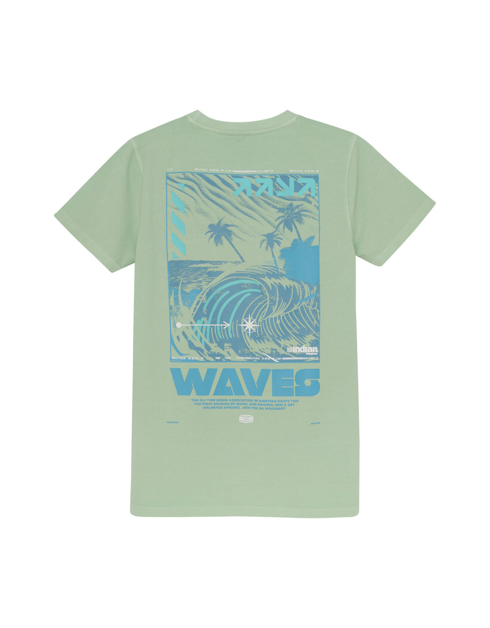 Indian Blue Jeans T-shirt fade mint