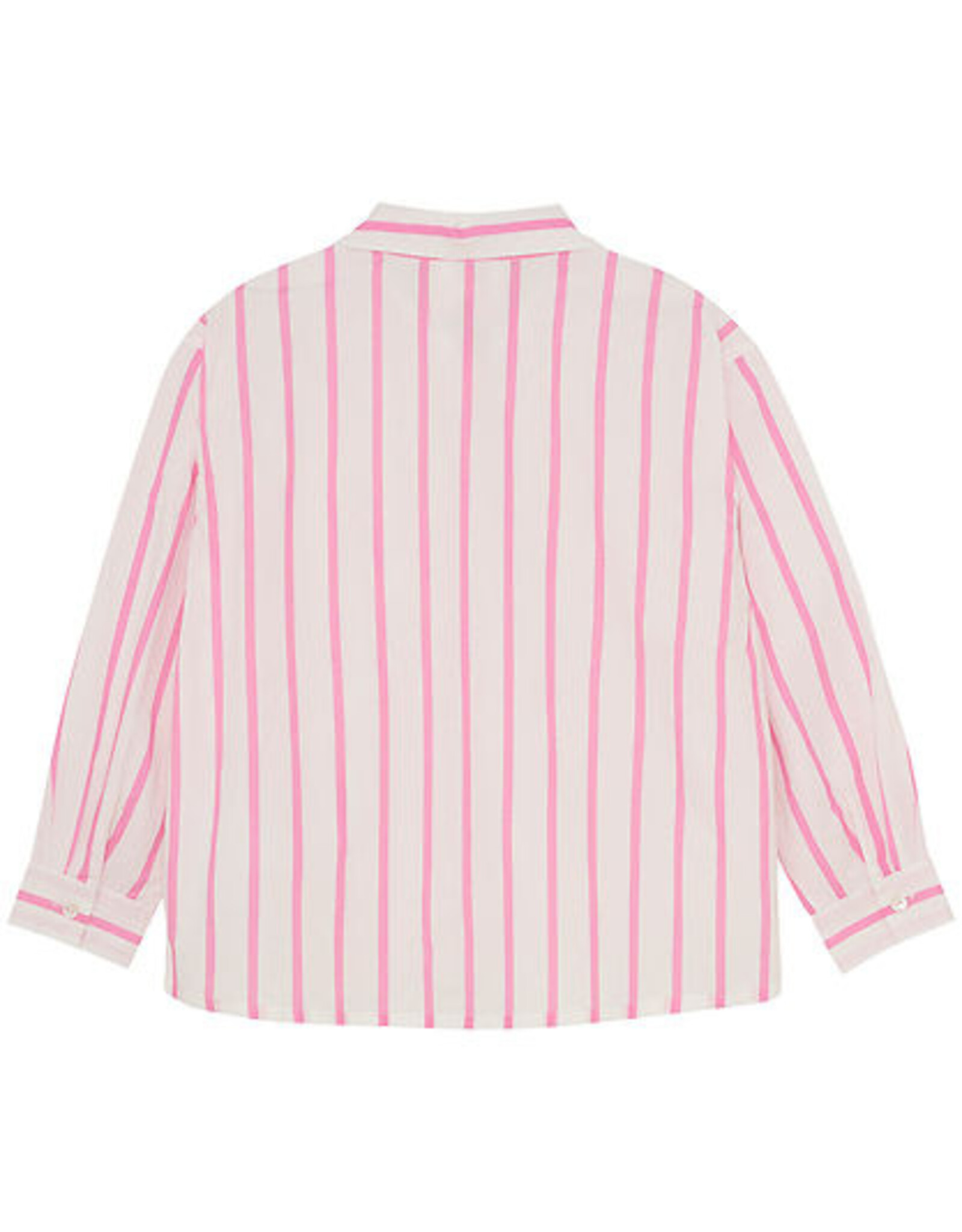 creamie blouse wit roze gestreept