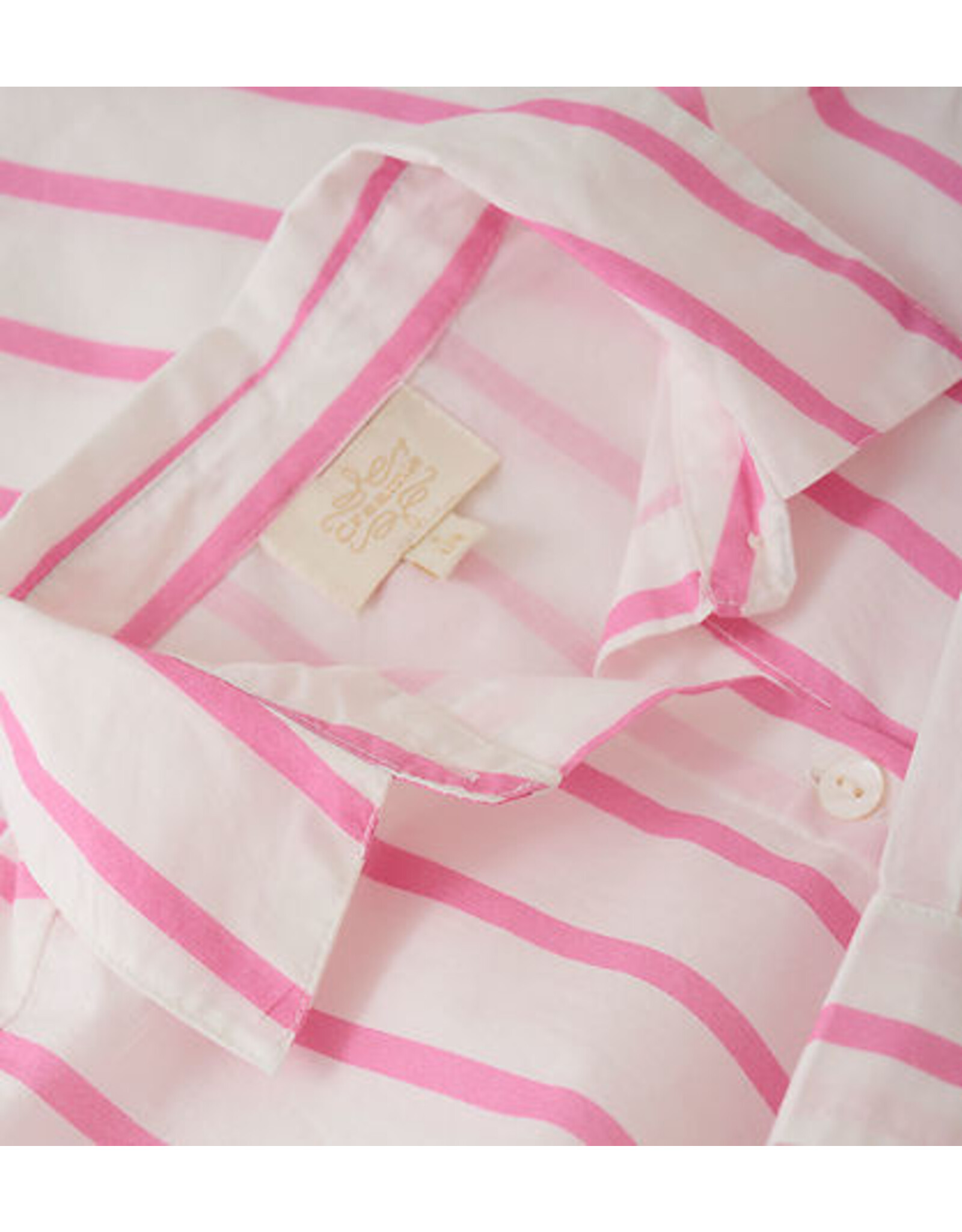 creamie blouse wit roze gestreept