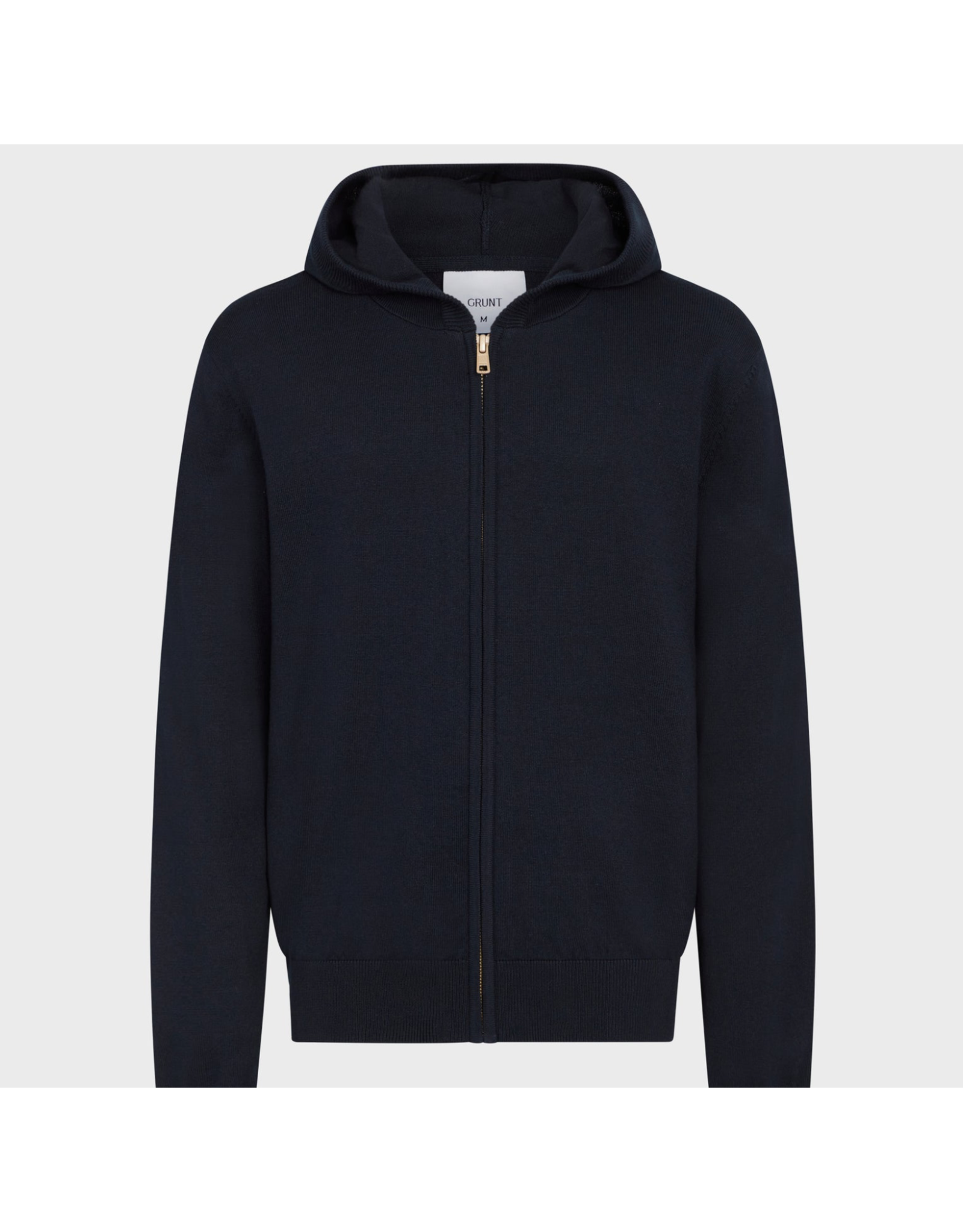 Grunt John fijne hoodie met rits blauw