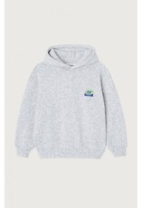 American Vintage hoodie Evona gris clair chine