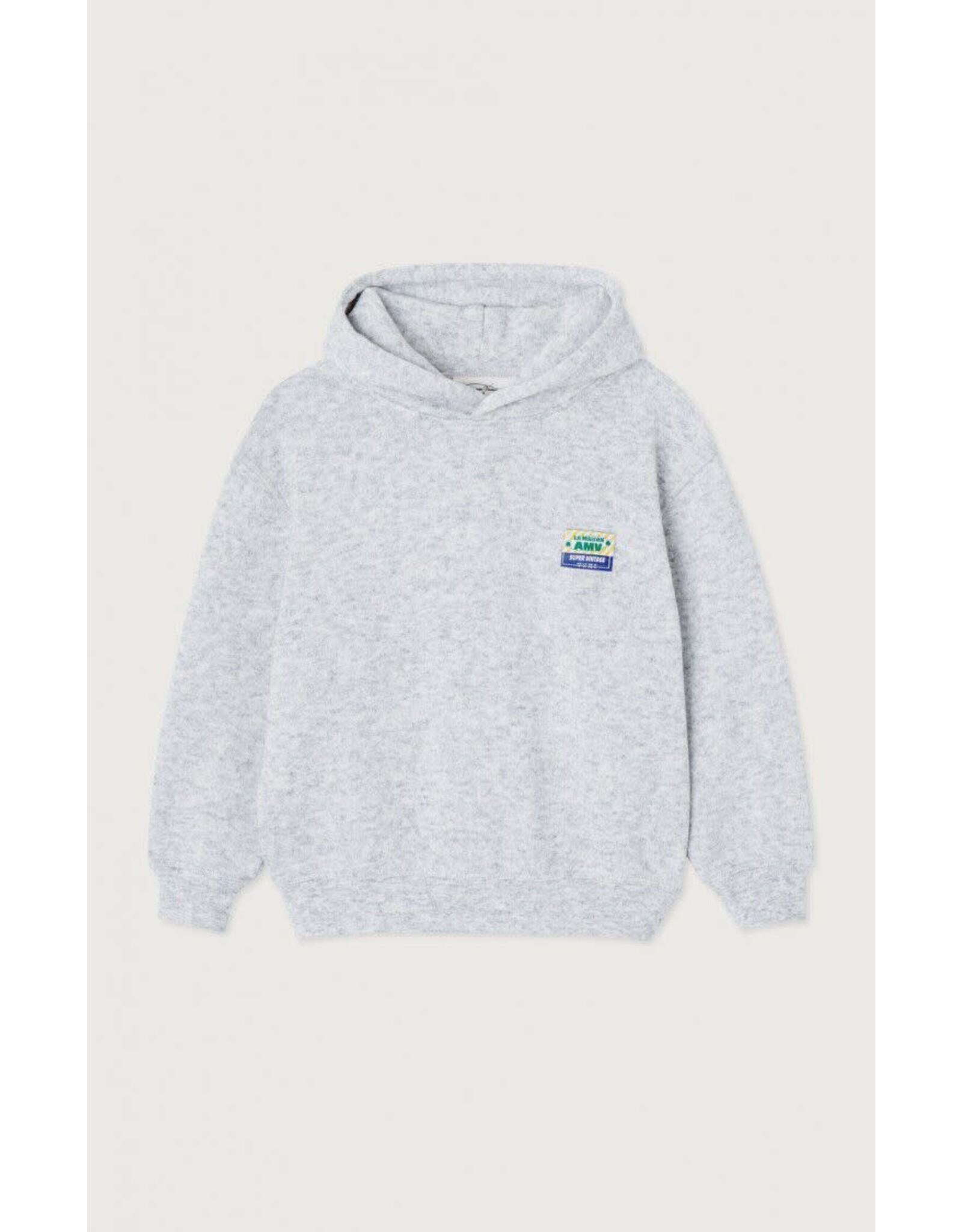 American Vintage hoodie Evona gris clair chine