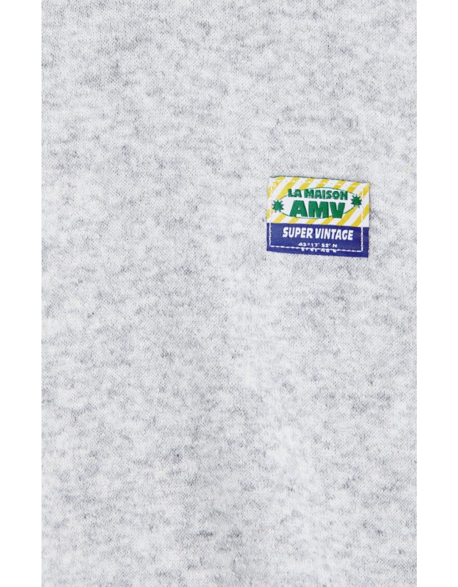 American Vintage hoodie Evona gris clair chine