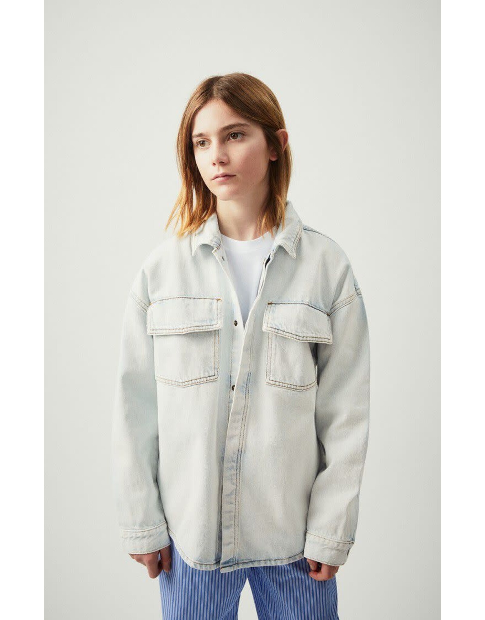 American Vintage jeanshemd Joybird winter bleached