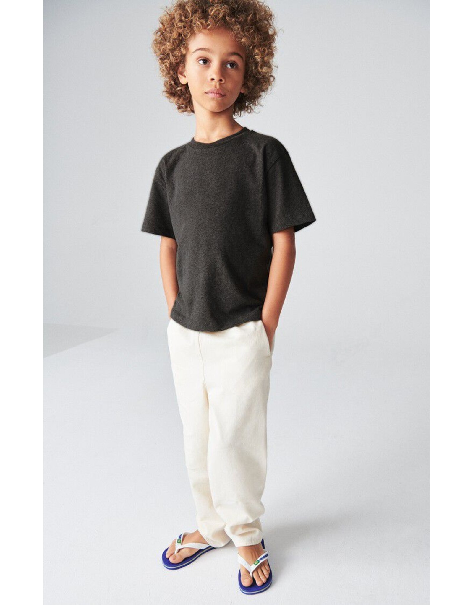 American Vintage T-shirt Gamipy anthracite chine