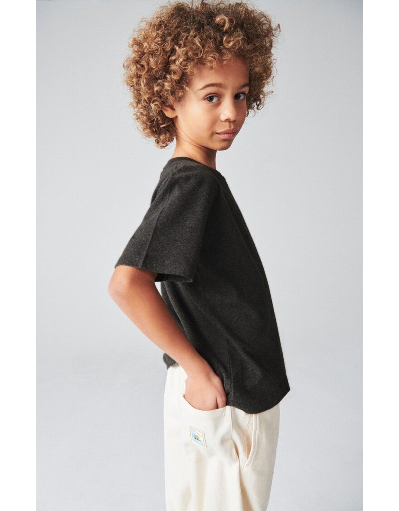 American Vintage T-shirt Gamipy anthracite chine