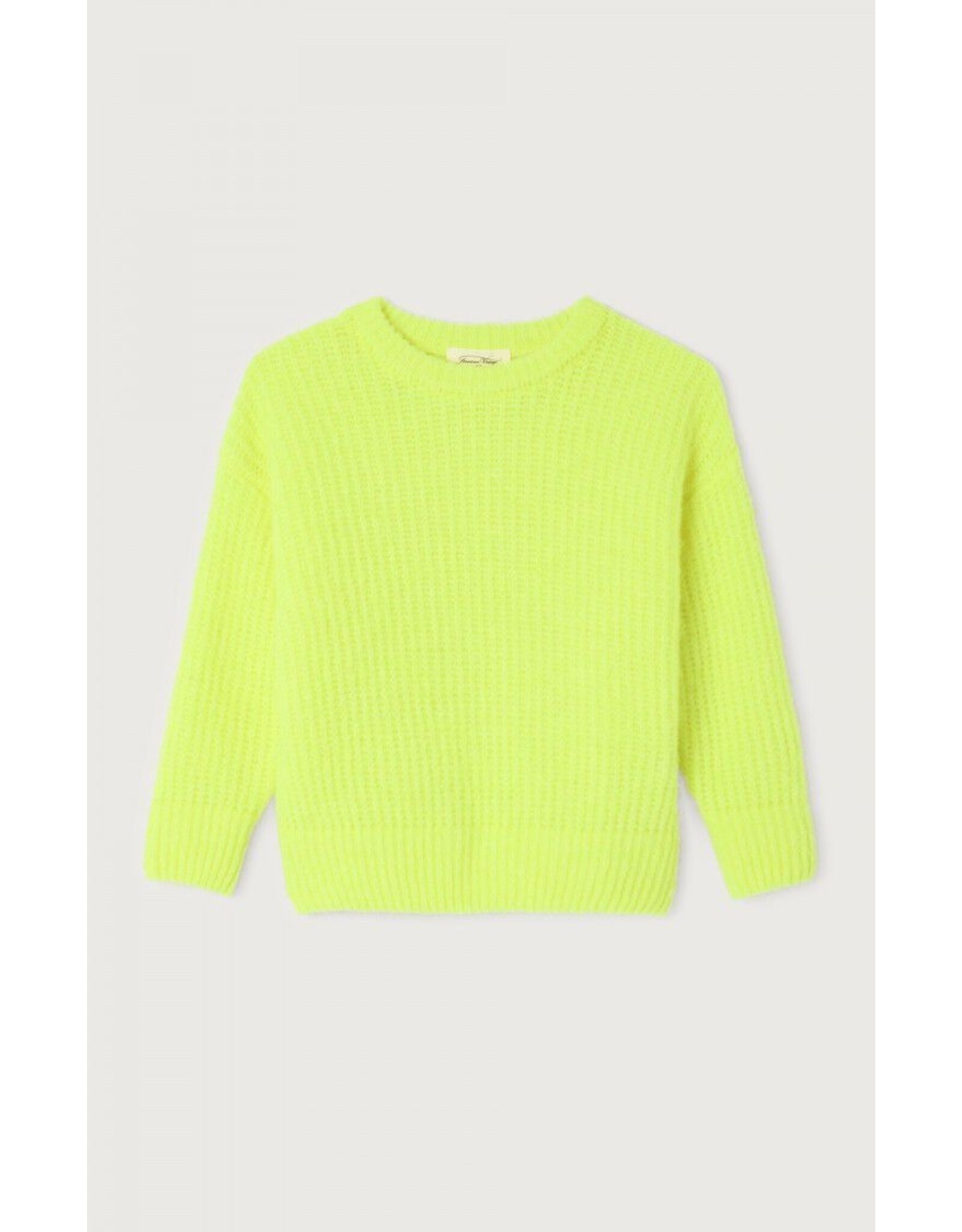 American Vintage gebreide pull East fluo geel