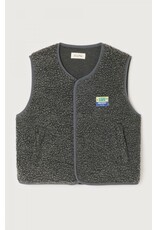 American Vintage mouwloze teddy jas Hoktown anthracite