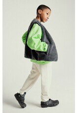 American Vintage mouwloze teddy jas Hoktown anthracite