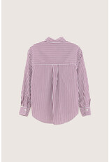 Bellerose blouse bordeaux wit gestreept