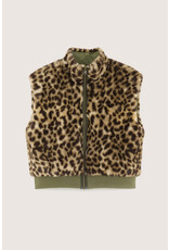Bellerose bodywarmer kaki beige panter