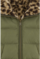 Bellerose bodywarmer kaki beige panter