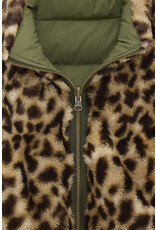 Bellerose bodywarmer kaki beige panter