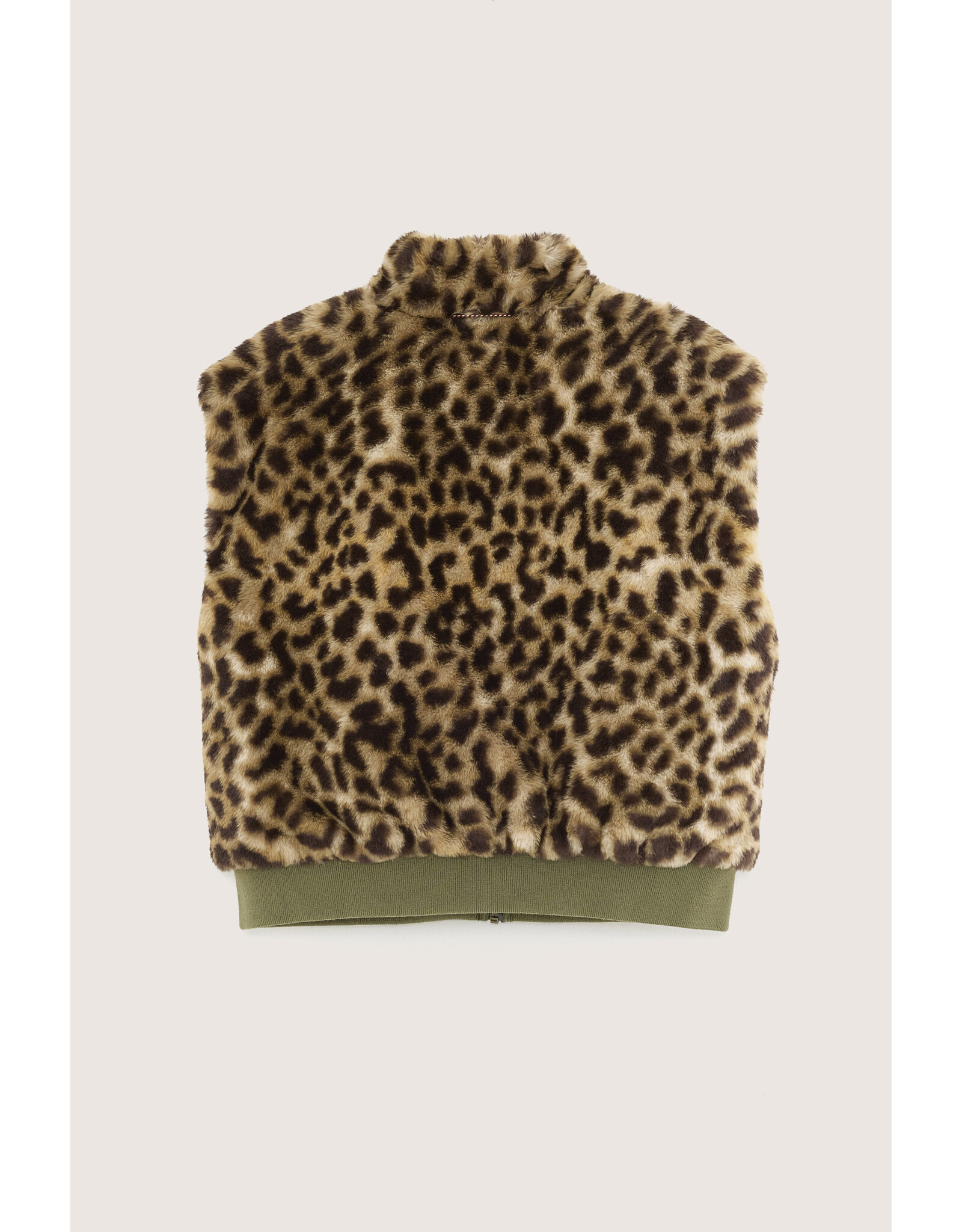 Bellerose bodywarmer kaki beige panter