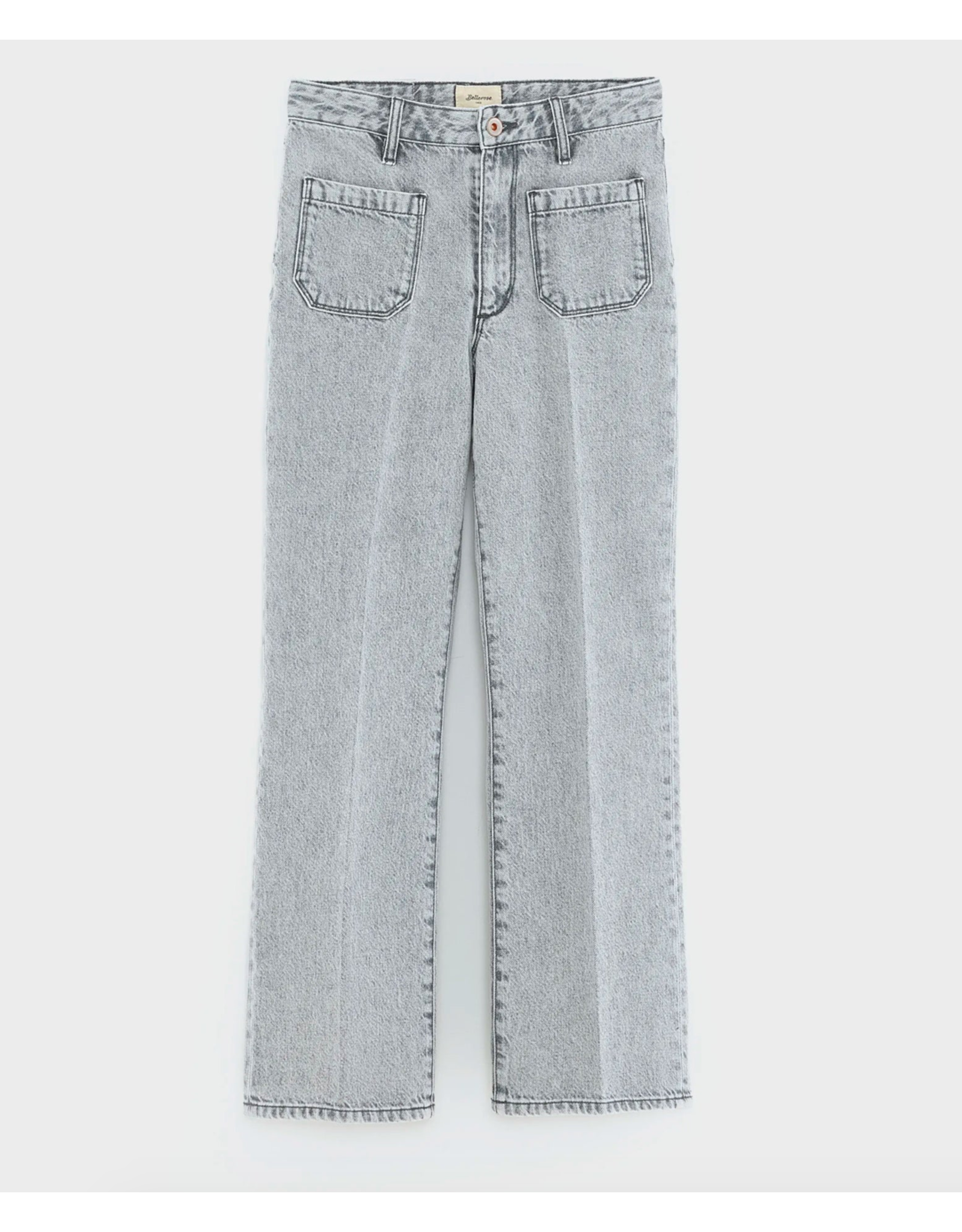 Bellerose jeansbroek flared Pepy used grey
