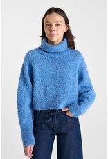 Le temps des cérises pull rolkraag Odragi  blue