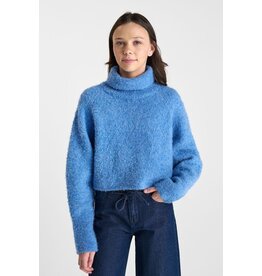 Le temps des cérises pull rolkraag Odragi  blue