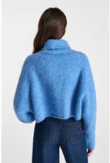 Le temps des cérises pull rolkraag Odragi  blue