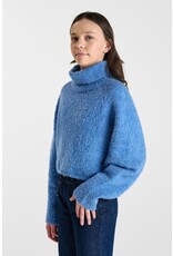 Le temps des cérises pull rolkraag Odragi  blue