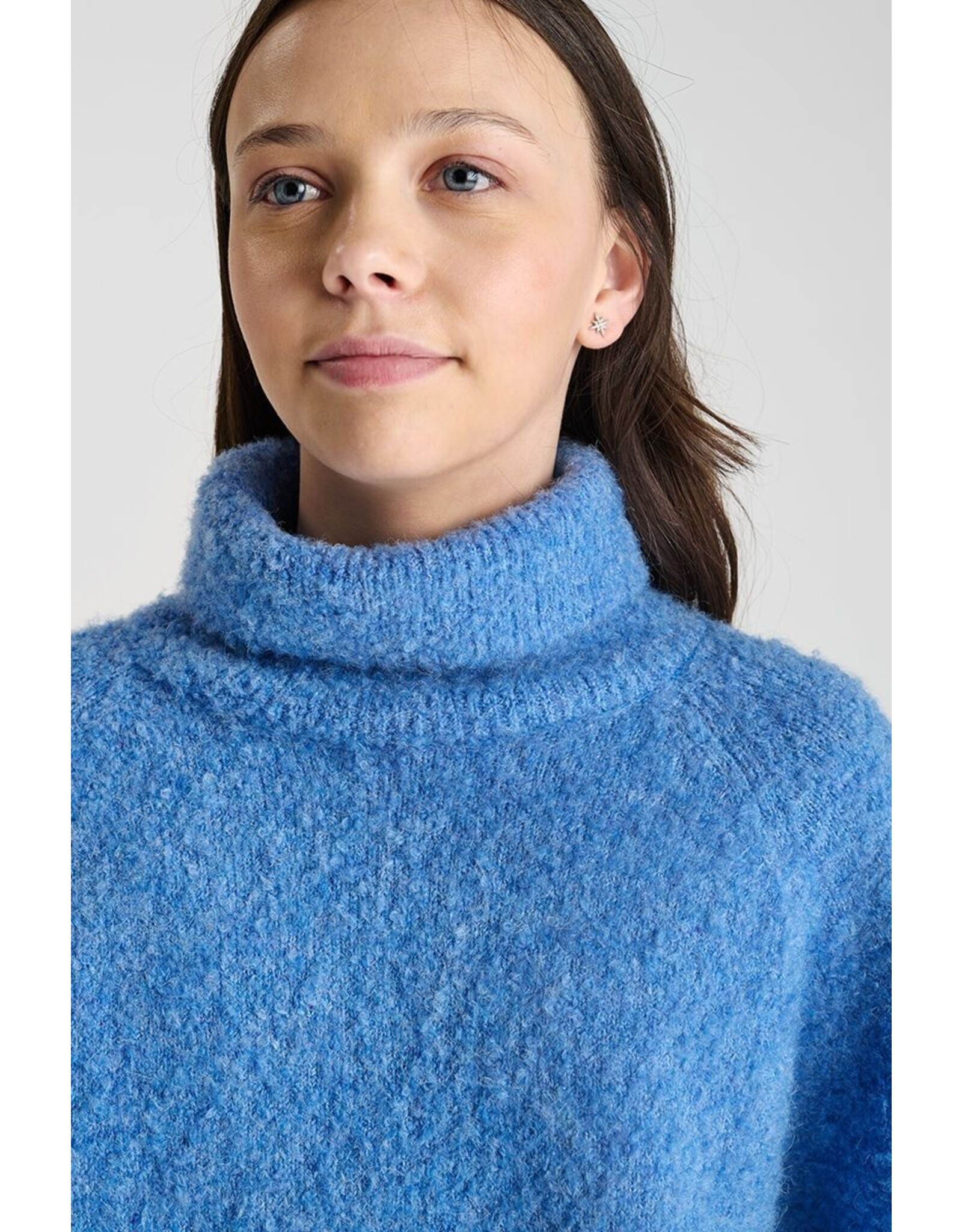 Le temps des cérises pull rolkraag Odragi  blue