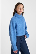 Le temps des cérises pull rolkraag Odragi  blue