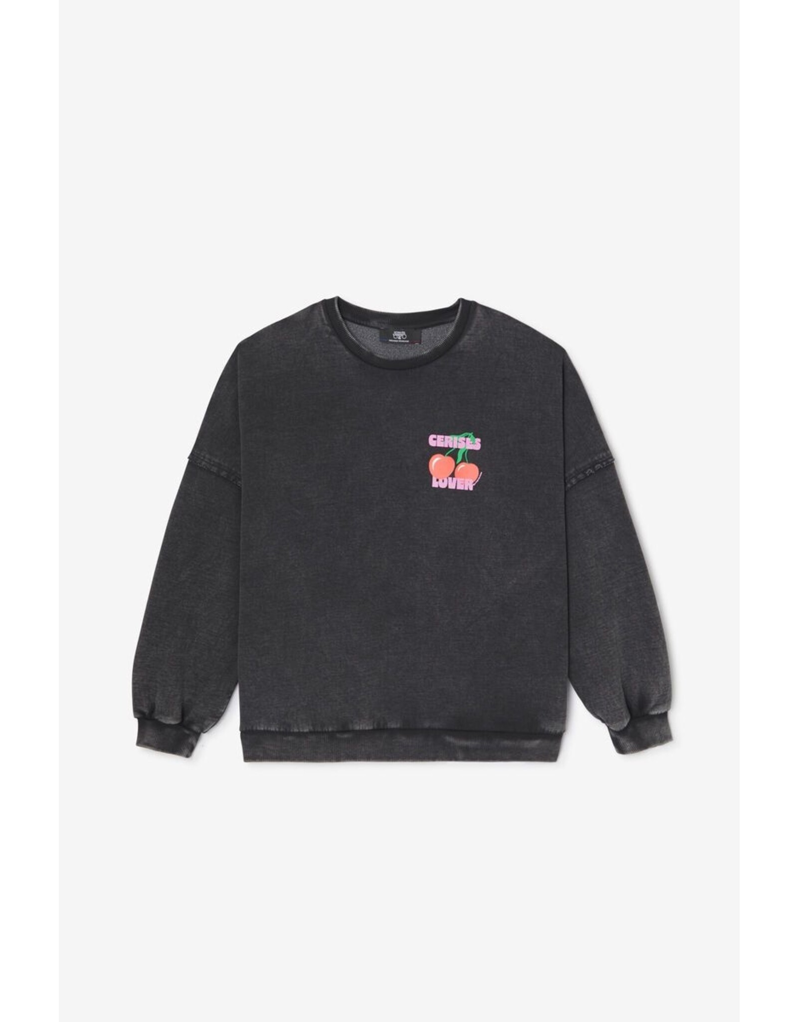 Le temps des cérises sweater Julesgi zwart cerises lover
