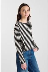 Le temps des cérises t-shirt Kinagi gestreept zwart wit