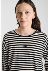 Le temps des cérises t-shirt Kinagi gestreept zwart wit