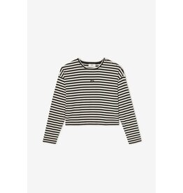 Le temps des cérises t-shirt Kinagi gestreept zwart wit