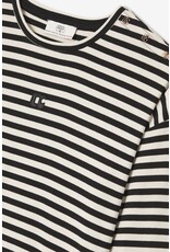 Le temps des cérises t-shirt Kinagi gestreept zwart wit