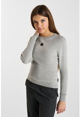 Le temps des cérises pull Stefygi ribbel grey melange