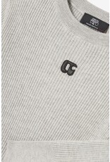Le temps des cérises pull Stefygi ribbel grey melange