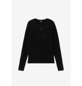 Le temps des cérises pull Stefygi ribbel black