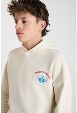 Le temps des cérises hoodie Louibo  burger &smile beige