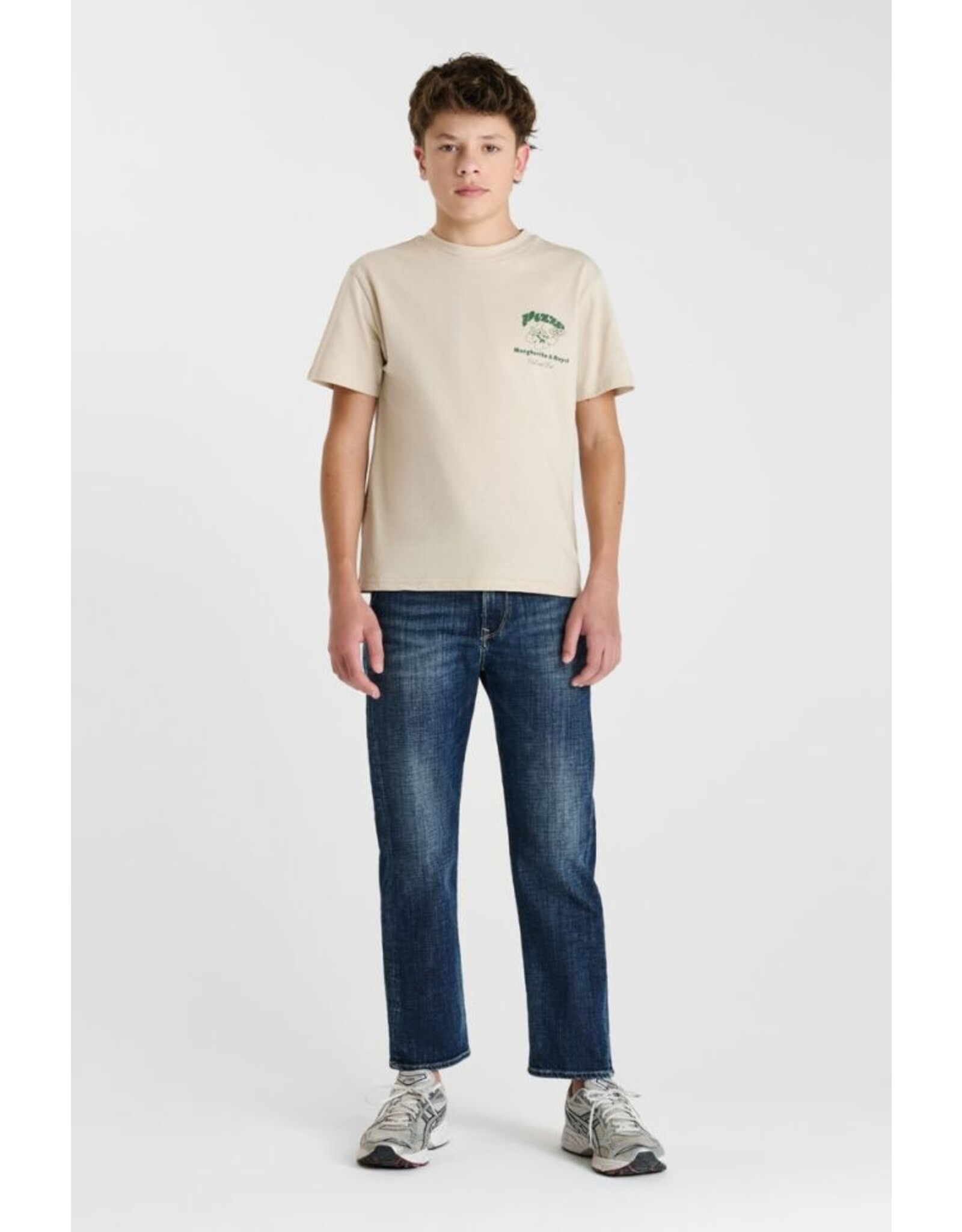 Le temps des cérises t-shirt Romeo beige pizza