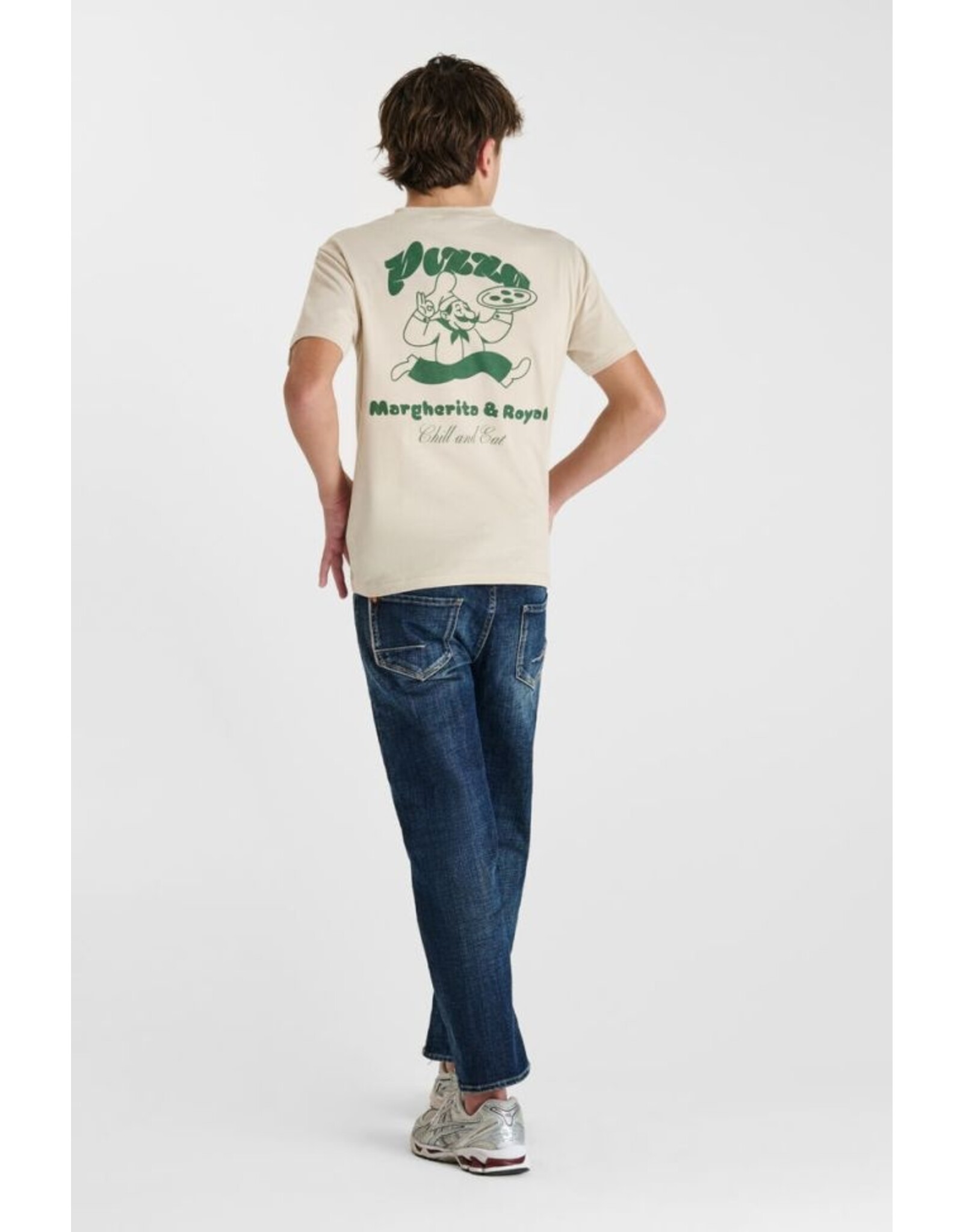 Le temps des cérises t-shirt Romeo beige pizza