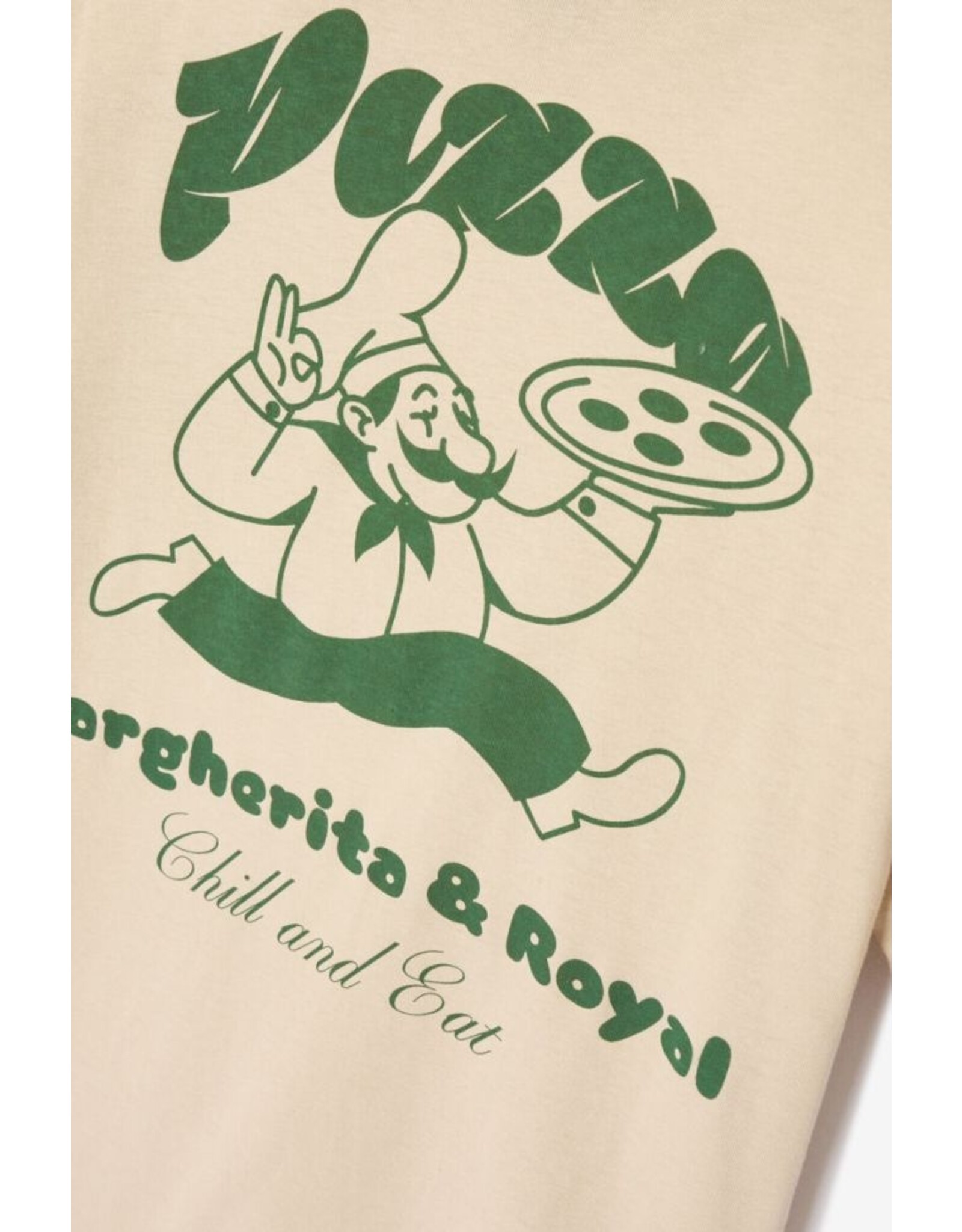 Le temps des cérises t-shirt Romeo beige pizza