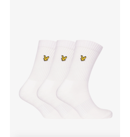 Lyle & Scott 3 pack kousen wit