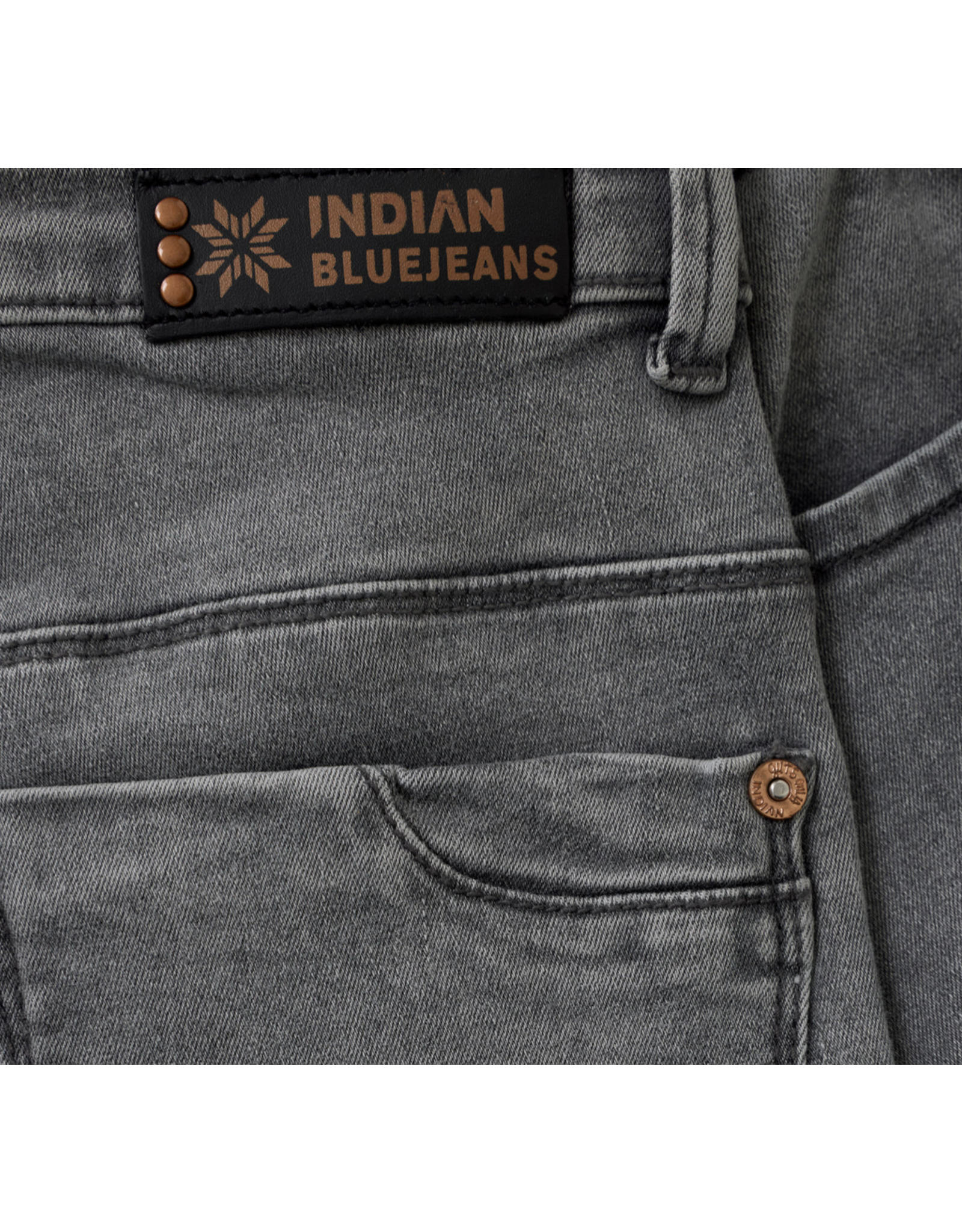 Indian Blue Jeans jeansbroek wide fit light grey denim