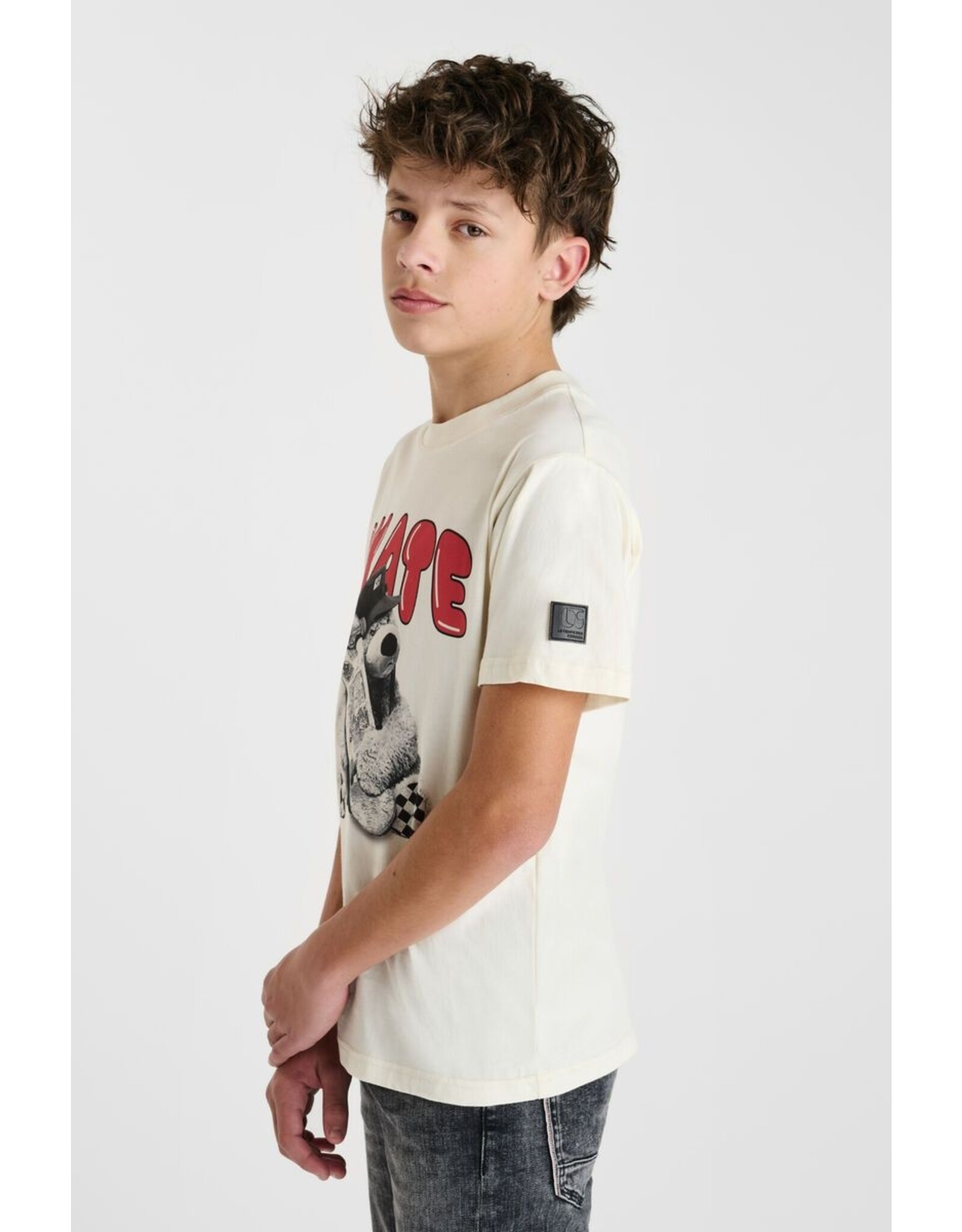 Le temps des cérises T shirt ecru skate bear